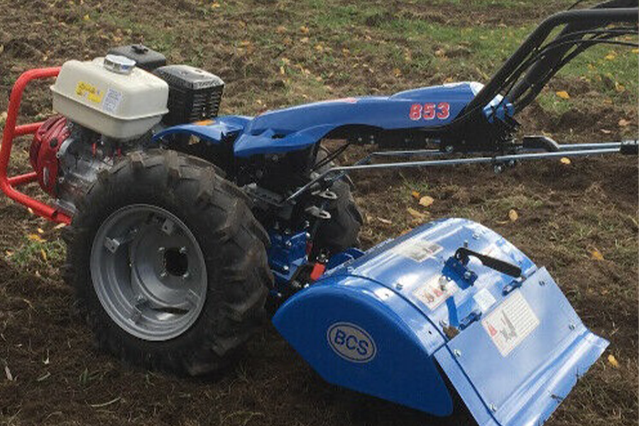 A rotary gas-powered cultivator